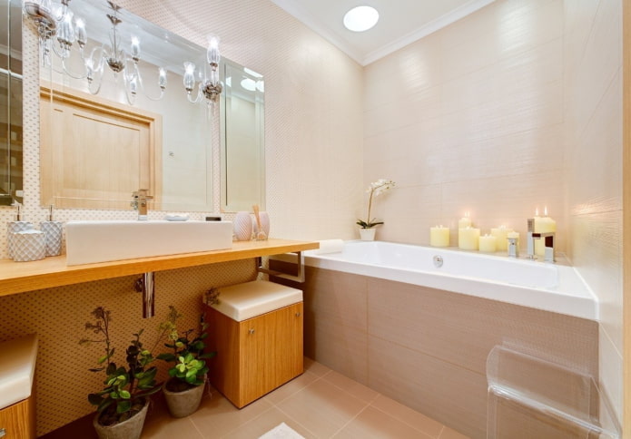 design de banheiro no interior de um apartamento de 100 metros quadrados