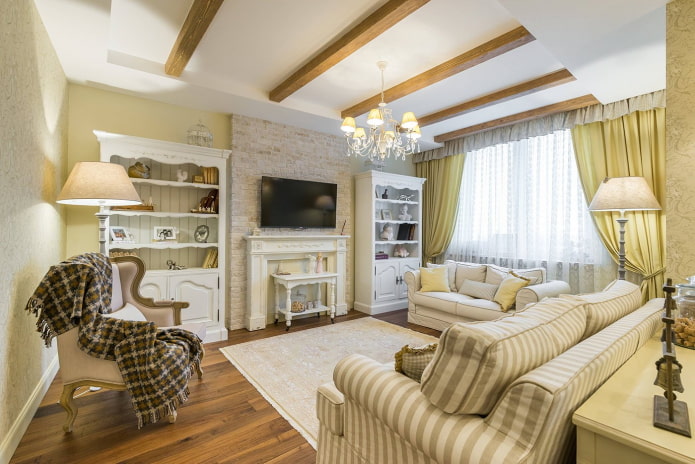 interior de um apartamento de 100 metros quadrados no estilo provençal