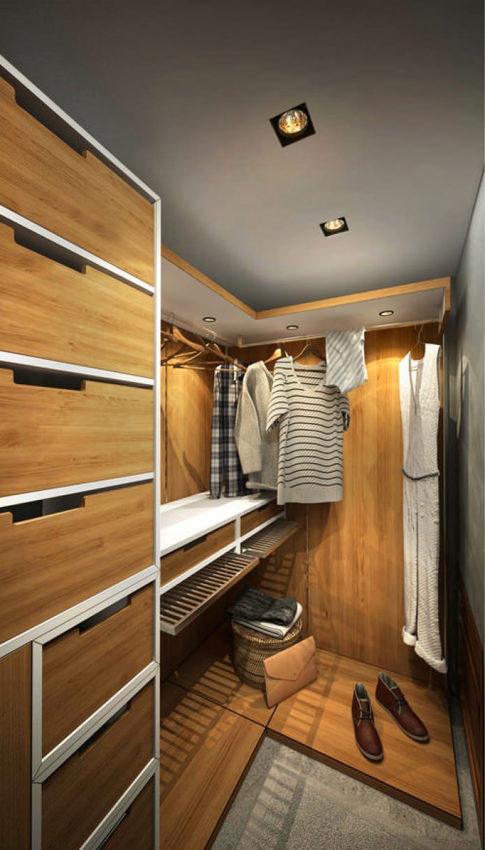 camarim no design de um pequeno apartamento de 15 m².