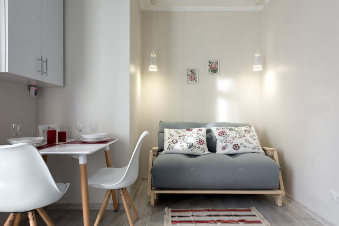 projeto de cozinha em um apartamento de 35 metros quadrados