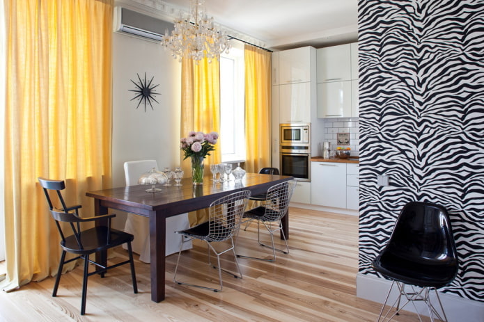 interior da cozinha em um apartamento de 36 metros quadrados