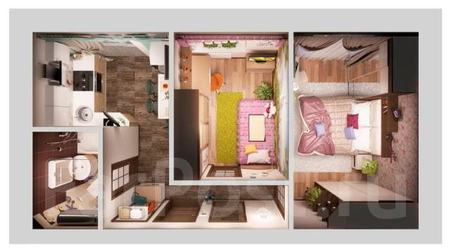 Apartamento de dois cômodos de 37 m²