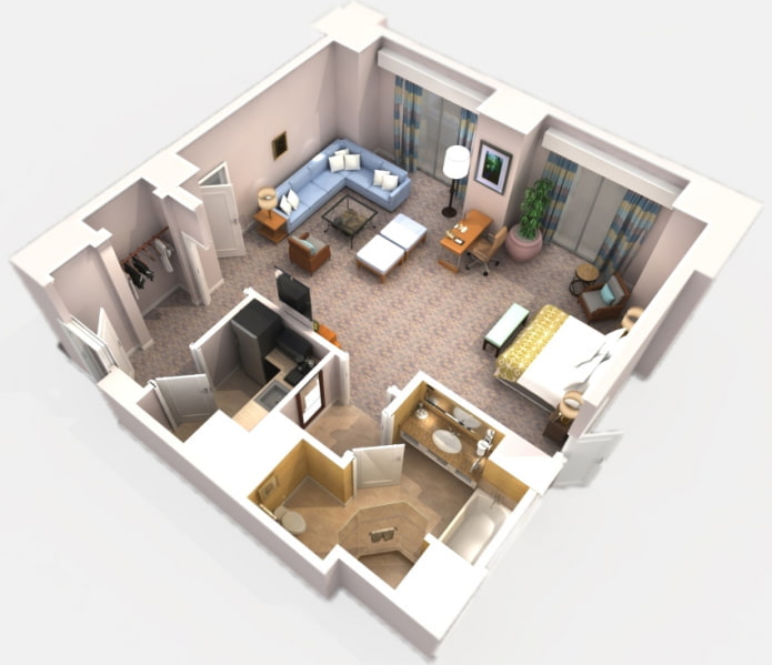 Estúdio de 38 m²