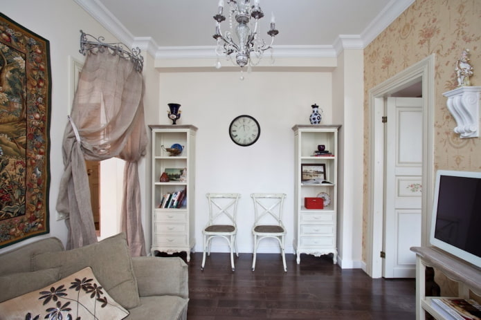 Apartamento de 40 metros quadrados em estilo provençal