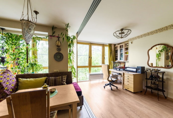 Apartamento com janelas grandes