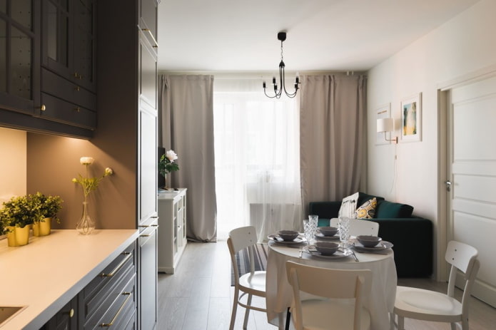 Apartamento em estilo europeu em estilo escandinavo