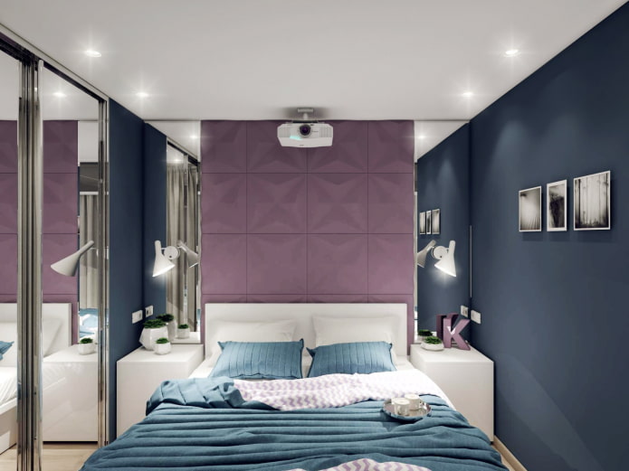 Quarto com espelhos