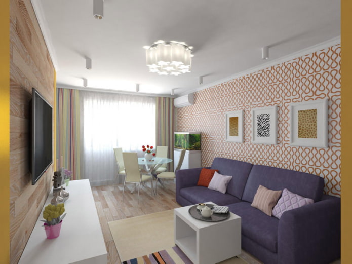 Interior da sala de estar