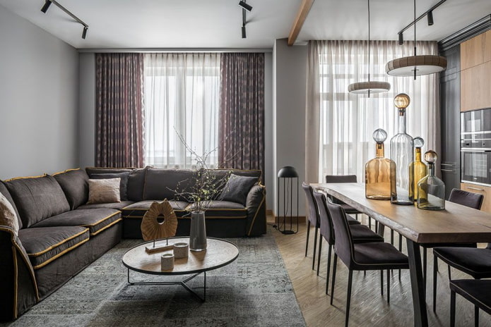 interior de um apartamento de dois cômodos de 10 metros quadrados