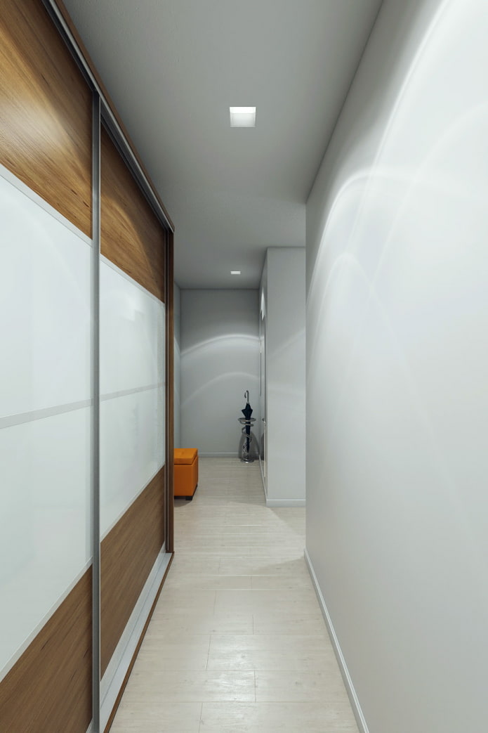 Corredor em um apartamento de 46 m