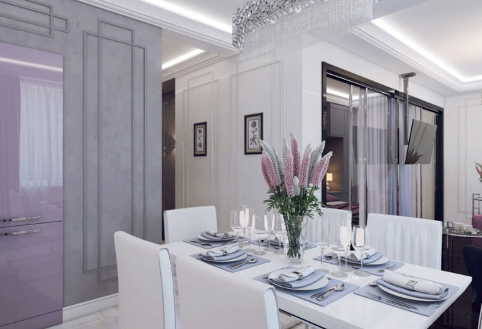 Interior de um estúdio de 46 m