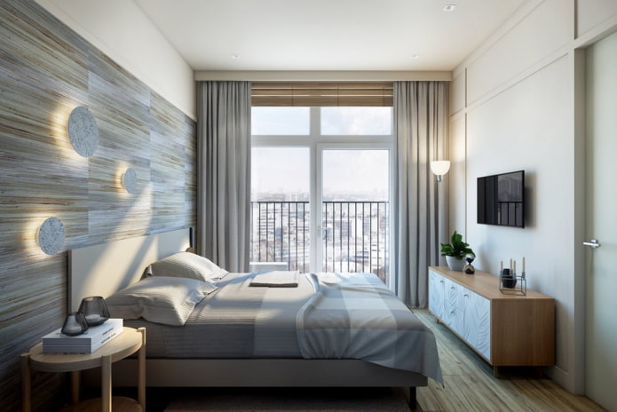 Quarto em um apartamento de 46 m²