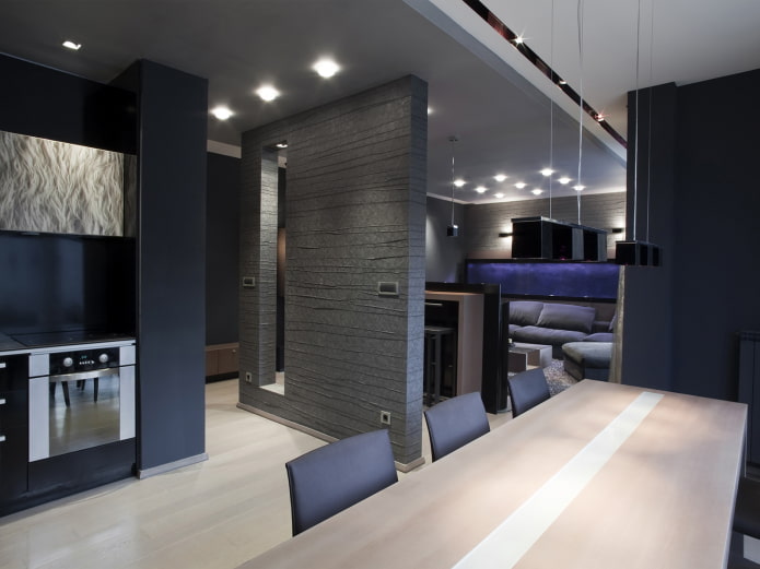 interior de um apartamento de 50 metros quadrados