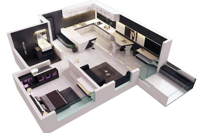 Apartamento de 1 quarto
