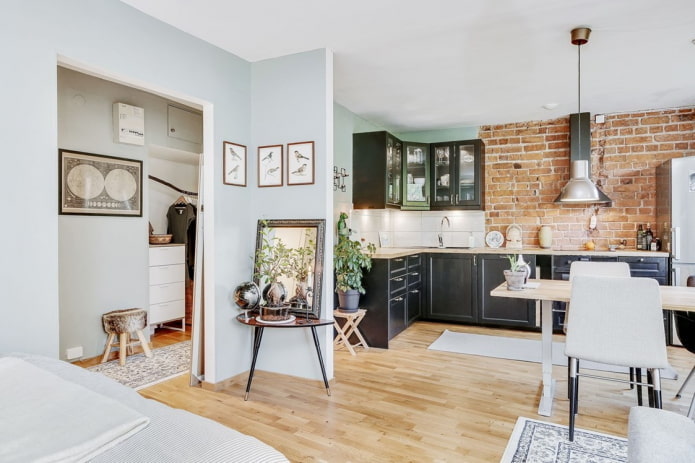 design de interiores de apartamento estúdio