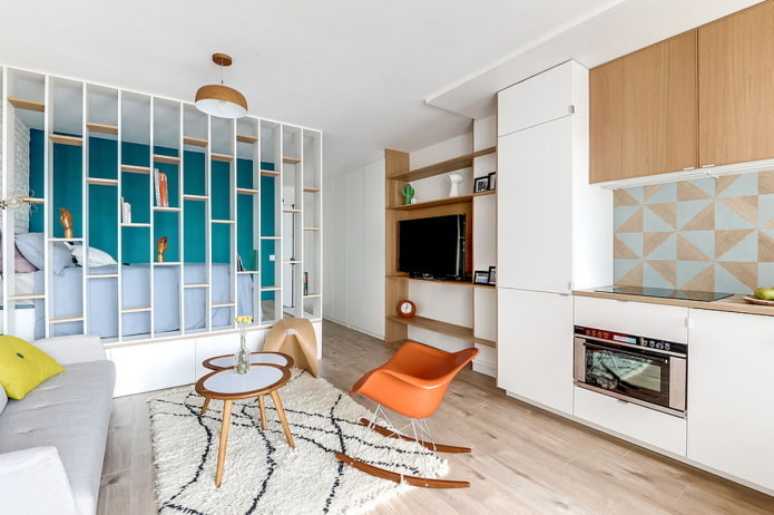 design de interiores de apartamento estúdio
