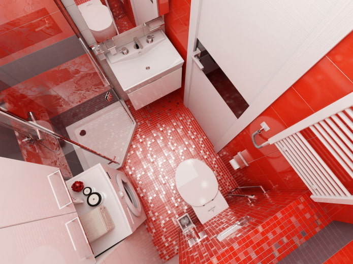 interior do banheiro no estúdio