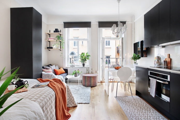 layout de apartamento estúdio