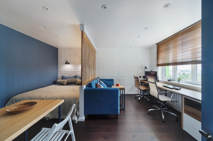 layout interno de apartamento estúdio 