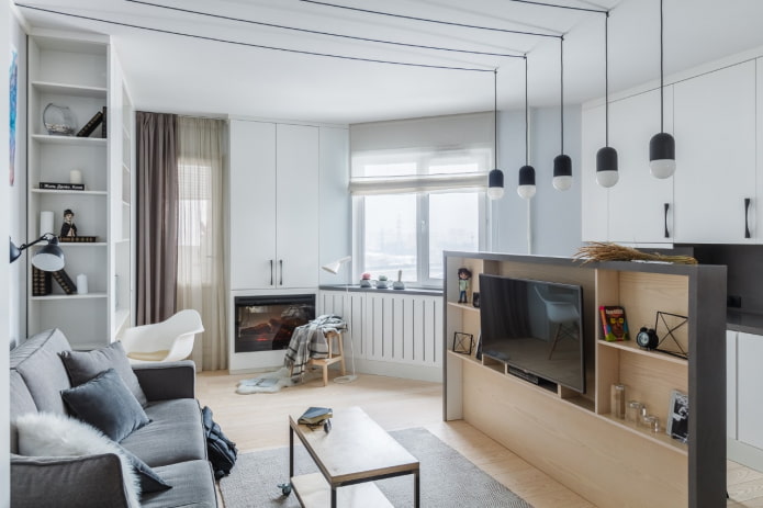 layout interno de apartamento estúdio 