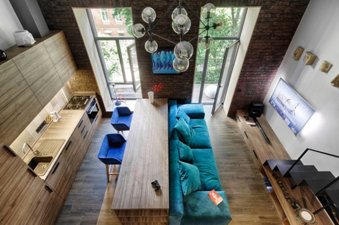 layout interno de apartamento estúdio 