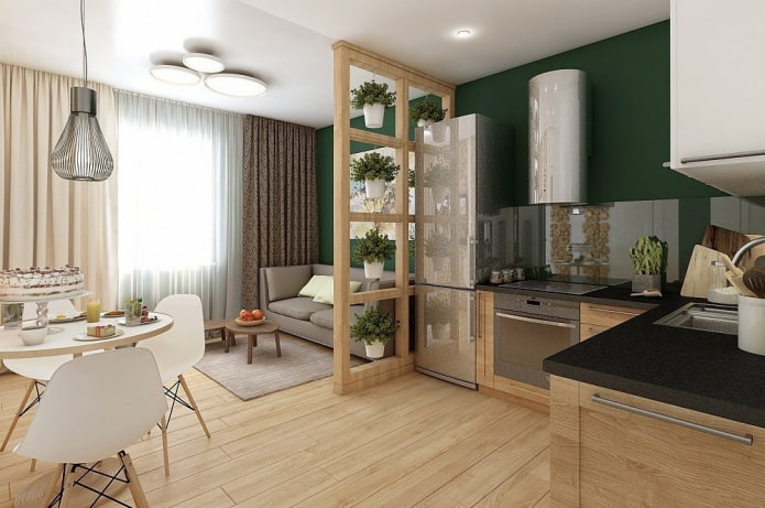 interior de apartamento estúdio com uma janela