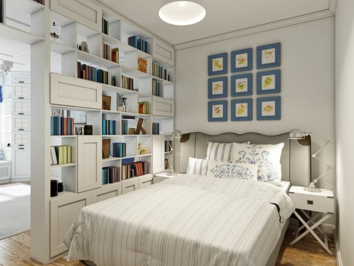 quarto atrás das estantes