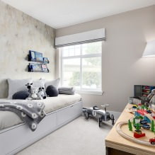 Interior de um quarto infantil pequeno: escolhendo uma cor, estilo, decoração e móveis (70 fotos) - 18