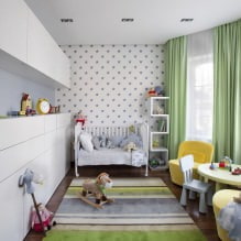 Interior de um quarto infantil pequeno: escolhendo uma cor, estilo, decoração e móveis (70 fotos) - 9