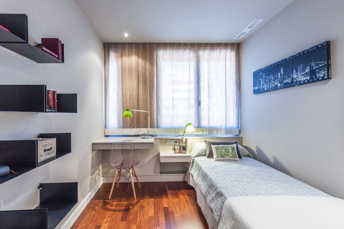 Cortinas curtas para quarto de adolescente