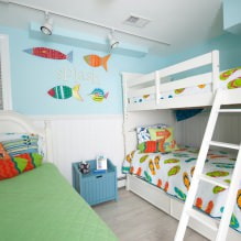 Interior de um quarto infantil pequeno: escolhendo cor, estilo, decoração e móveis (70 fotos)-0