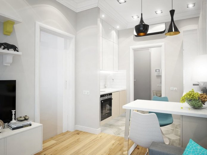 apartamento compacto de dois quartos