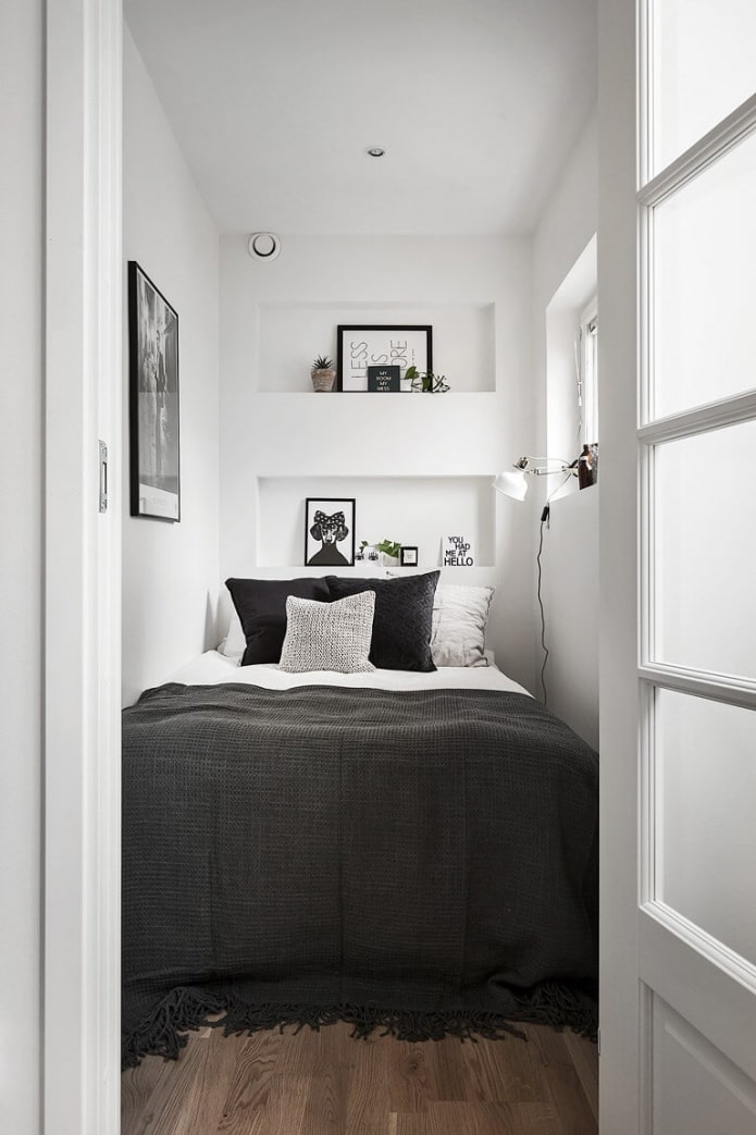 quarto pequeno e estreito
