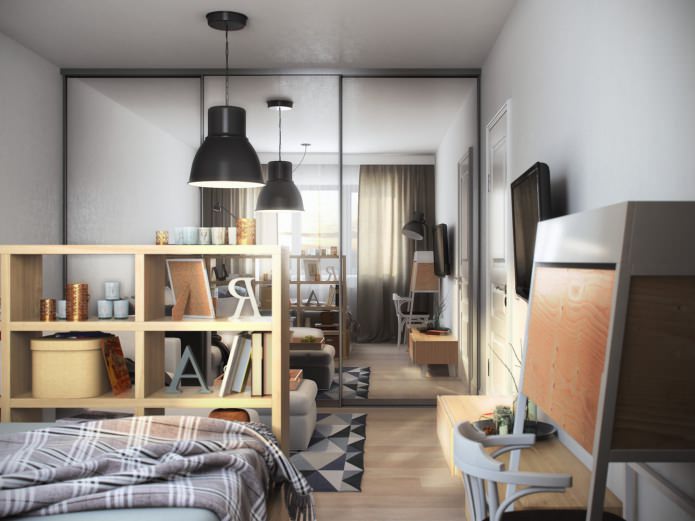 projeto de apartamento de um quarto