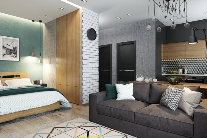 nicho no interior em Estilo loft
