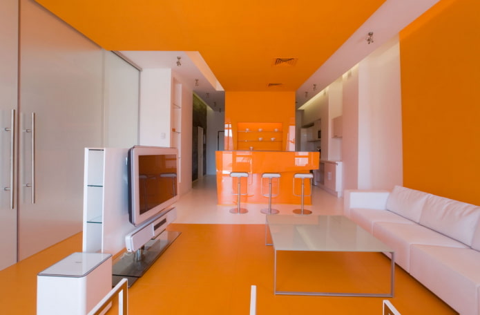 teto de duas cores no interior