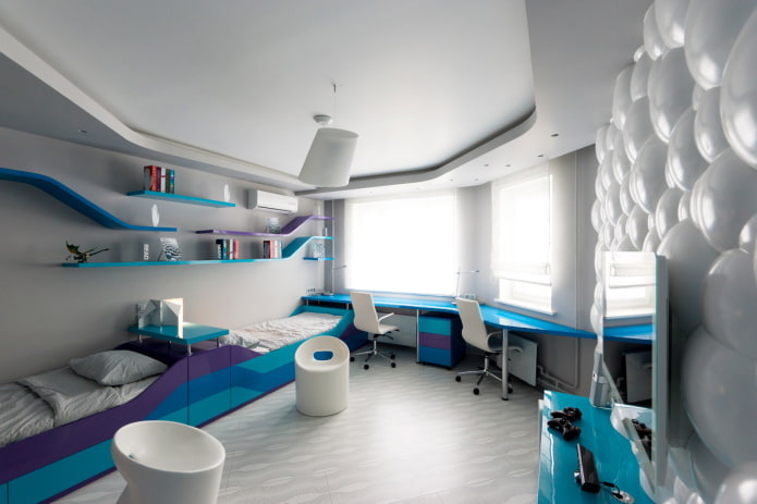 design de teto em estilo high-tech