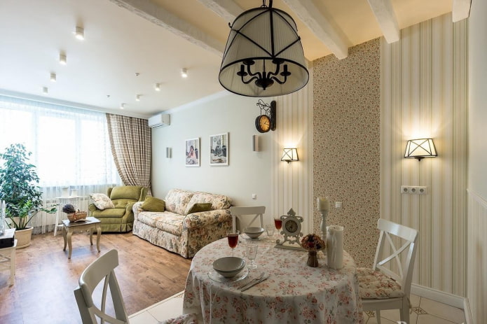 design de teto em estilo provençal