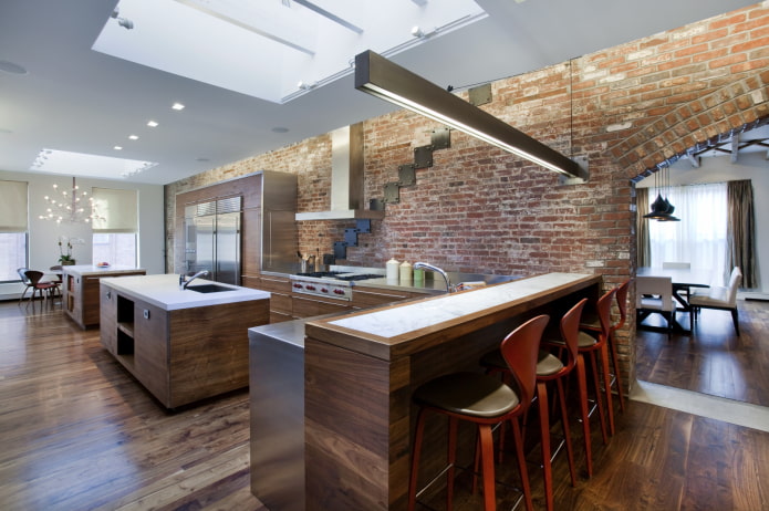 design de teto no estilo loft