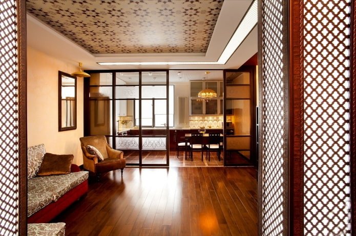design de teto em estilo oriental