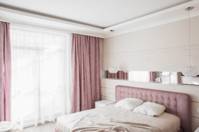 cortinas rosa no quarto