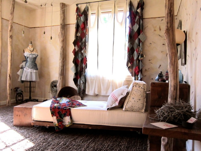 cortinas no estilo patchwork