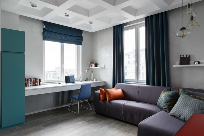 cortinas em estilo moderno