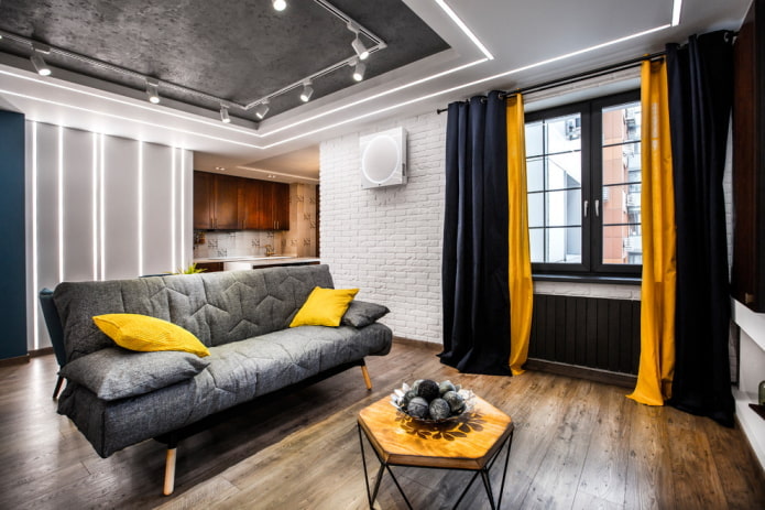 cortinas em estilo moderno