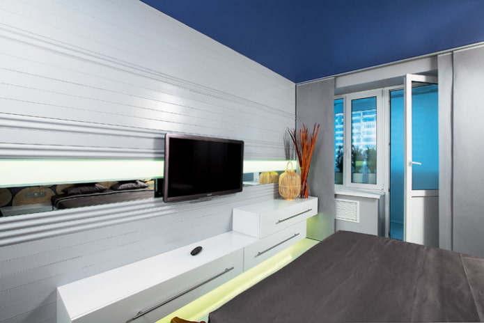 quarto de 14 m² com varanda