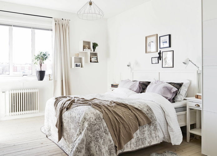 Quarto em estilo escandinavo
