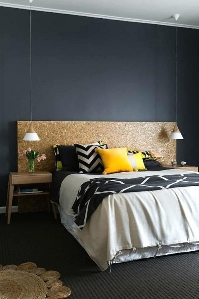 quarto preto e amarelo