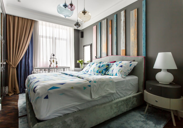 móveis em um quarto de 9 metros quadrados