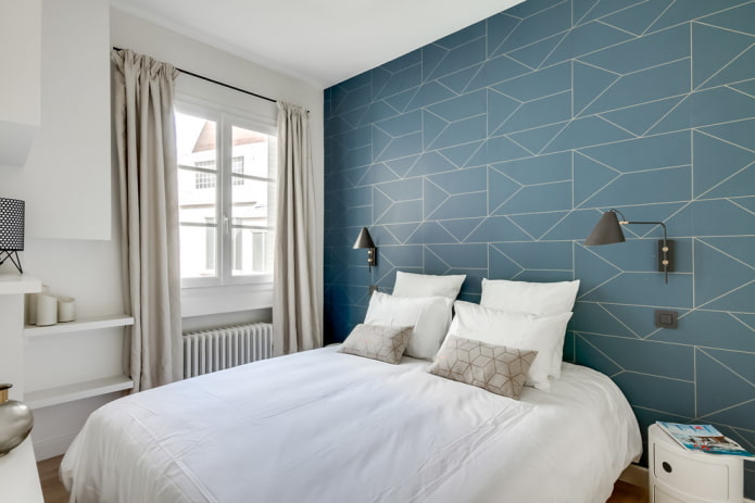 quarto de 9 quadrados em estilo escandinavo