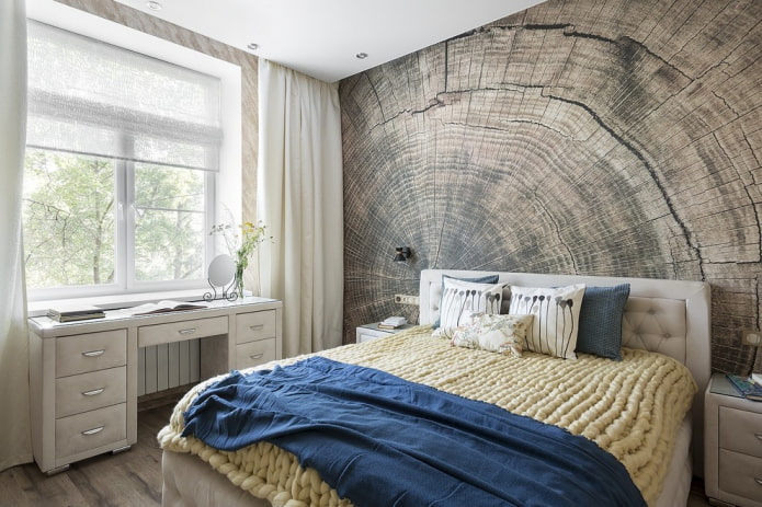 Quarto de 9 metros quadrados em estilo moderno